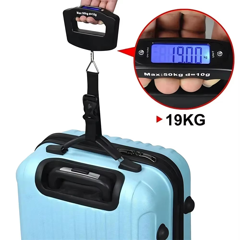 Digital Luggage Scale Electronic Portable Suitcase Travel Weighs with Backlight Electronic Travel Hanging Scales