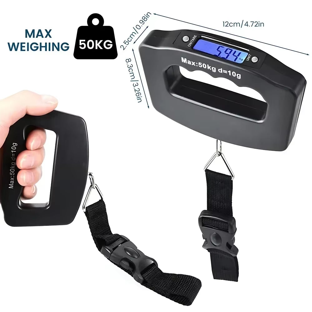Digital Luggage Scale Electronic Portable Suitcase Travel Weighs with Backlight Electronic Travel Hanging Scales